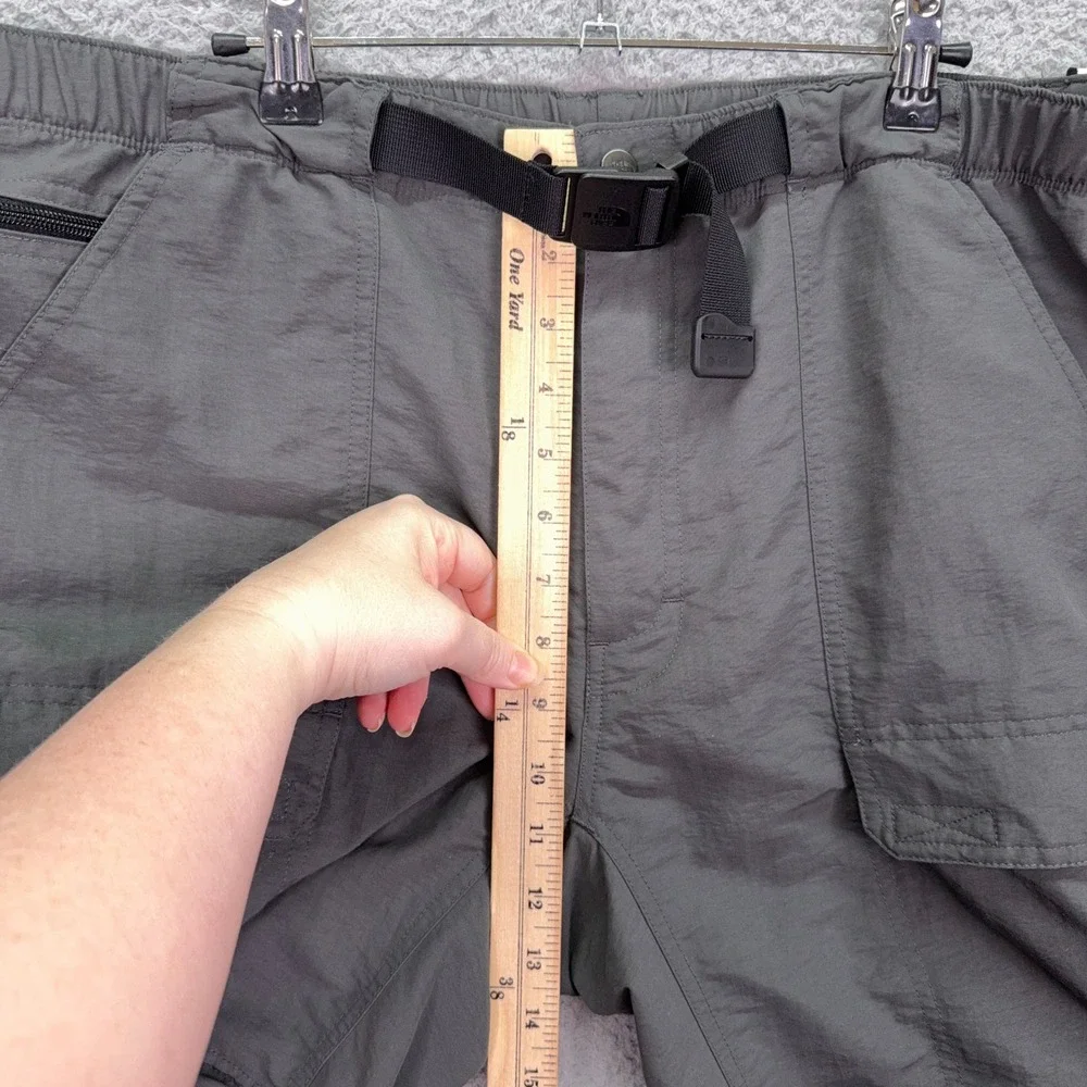 The North Face Pants Mens XL Gray Convertible Hiking Cargo Zip Off Short Outdoor